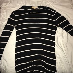 Michael Kors Black and white striped Long sleeve